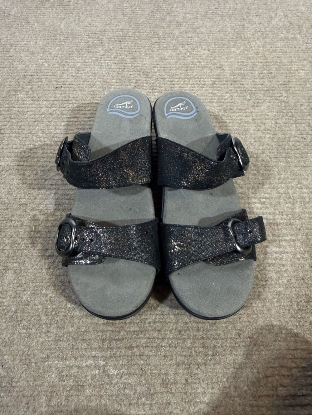 Dansko Sophia Metallic Slide Sandal size 40